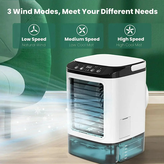 Dual Spray Ultrasonic Portable Air Cooler Fan